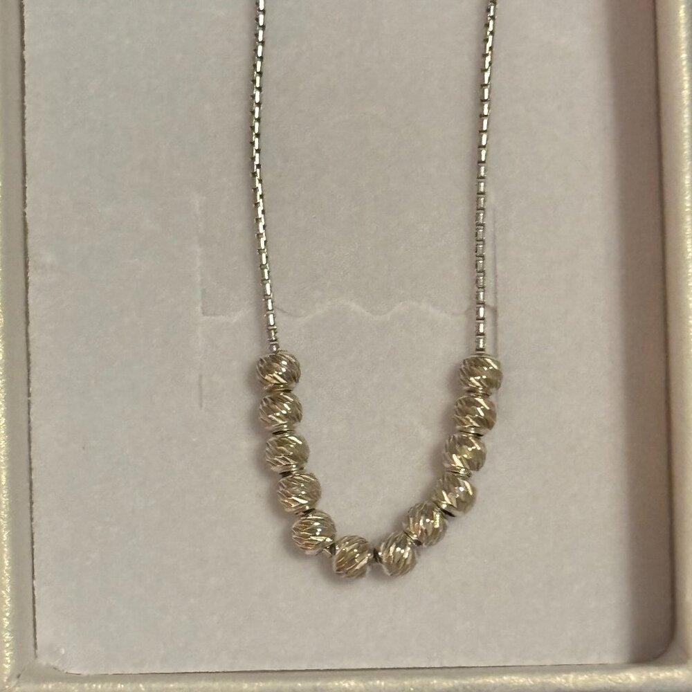 Silpada Trevi Fountain Necklace; Italian made; adjusts 18-20"